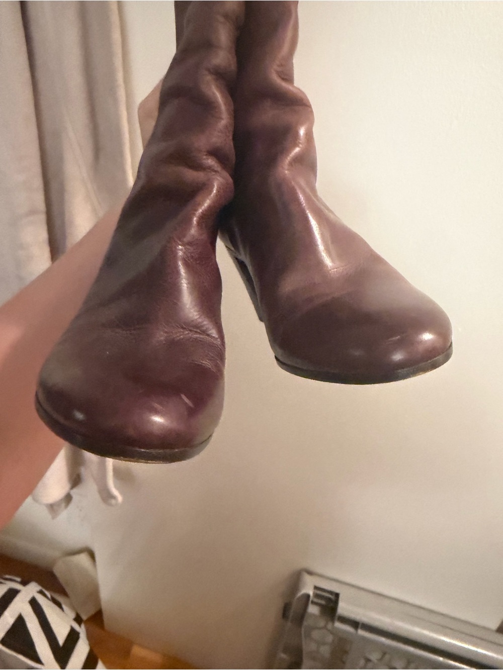 Burgundy Margiela heeled boots - Picture 4 of 4